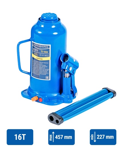 16 ton Bottle jack NORDBERG N31016