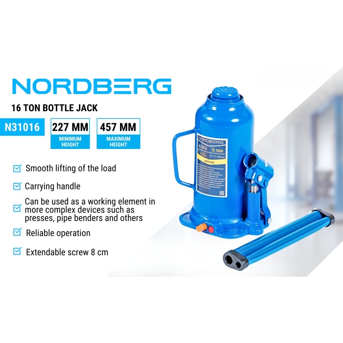 16 ton Bottle jack NORDBERG N31016 - Image 8