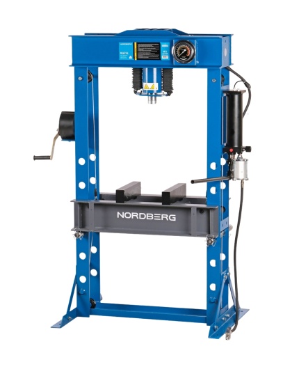 50 TON AIR Hydraulic Shop Press NORDBERG N3651AL